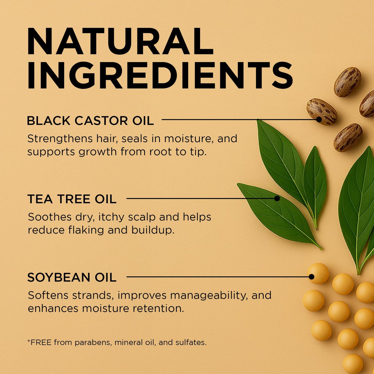 African Pride Black Castor Miracle Hair & Scalp Sealing Oil - Hair Oil with Black Castor, Tea Tree & Soybean Oil for Moisture Lock, Scalp Relief