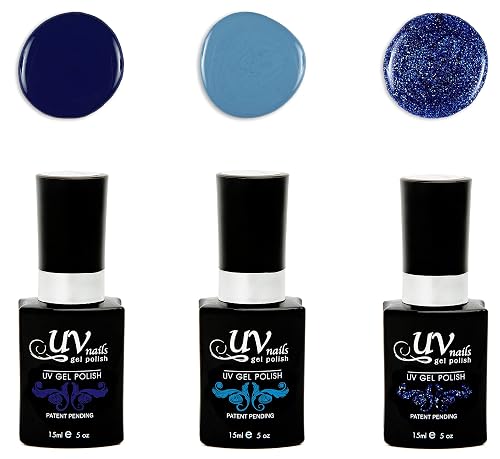 UV-Nails Hella Set of 3 UV or LED gel polish Beauty & Personal Care UV-NAILS