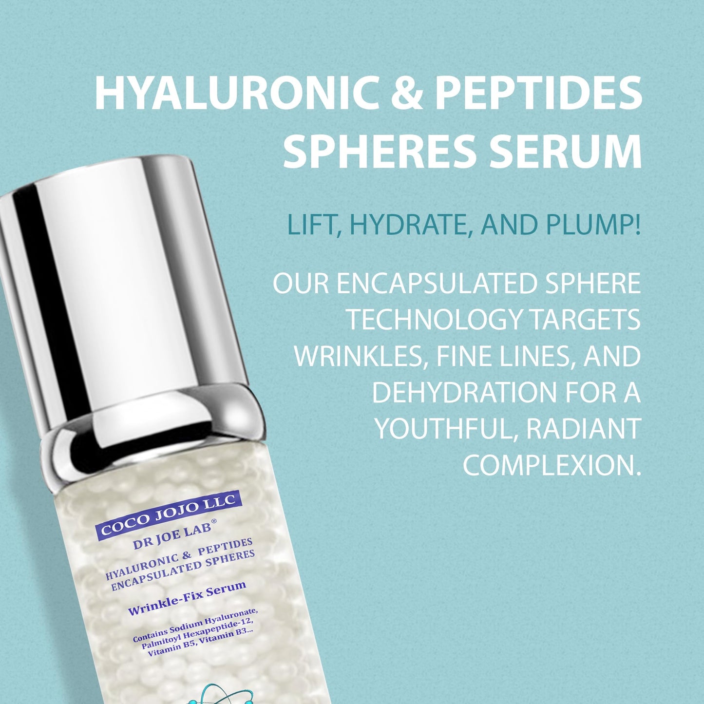 Skin Lab Lift and Firm Daily Serum - Lift Lab Peptide 10 Lifting Serum with Hyaluronic Acid, Niacinamide, Vitamin B5 for Deep Hydration, Anti-Aging