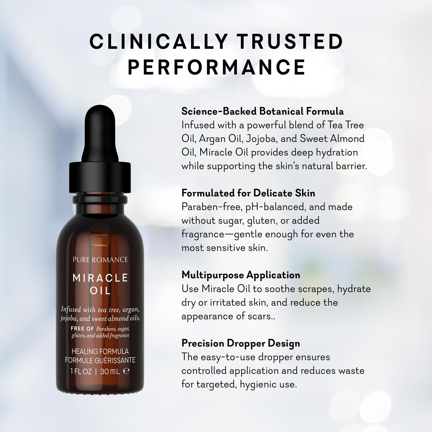 Pure Romance HeLi Miracle Oil | Natural Body Oil