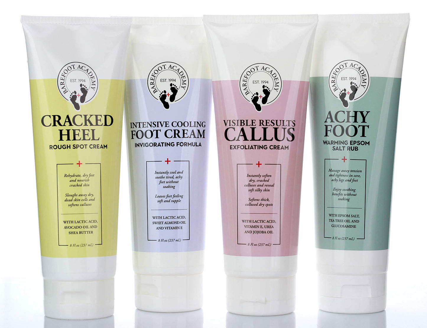 Barefoot Academy Heavy Duty Foot Care Scrub & Moisturizer Cream For Calluses, Dead Skin, Tough Heels, Cracked Heels, & Rough Spots On Feet, Skin Care