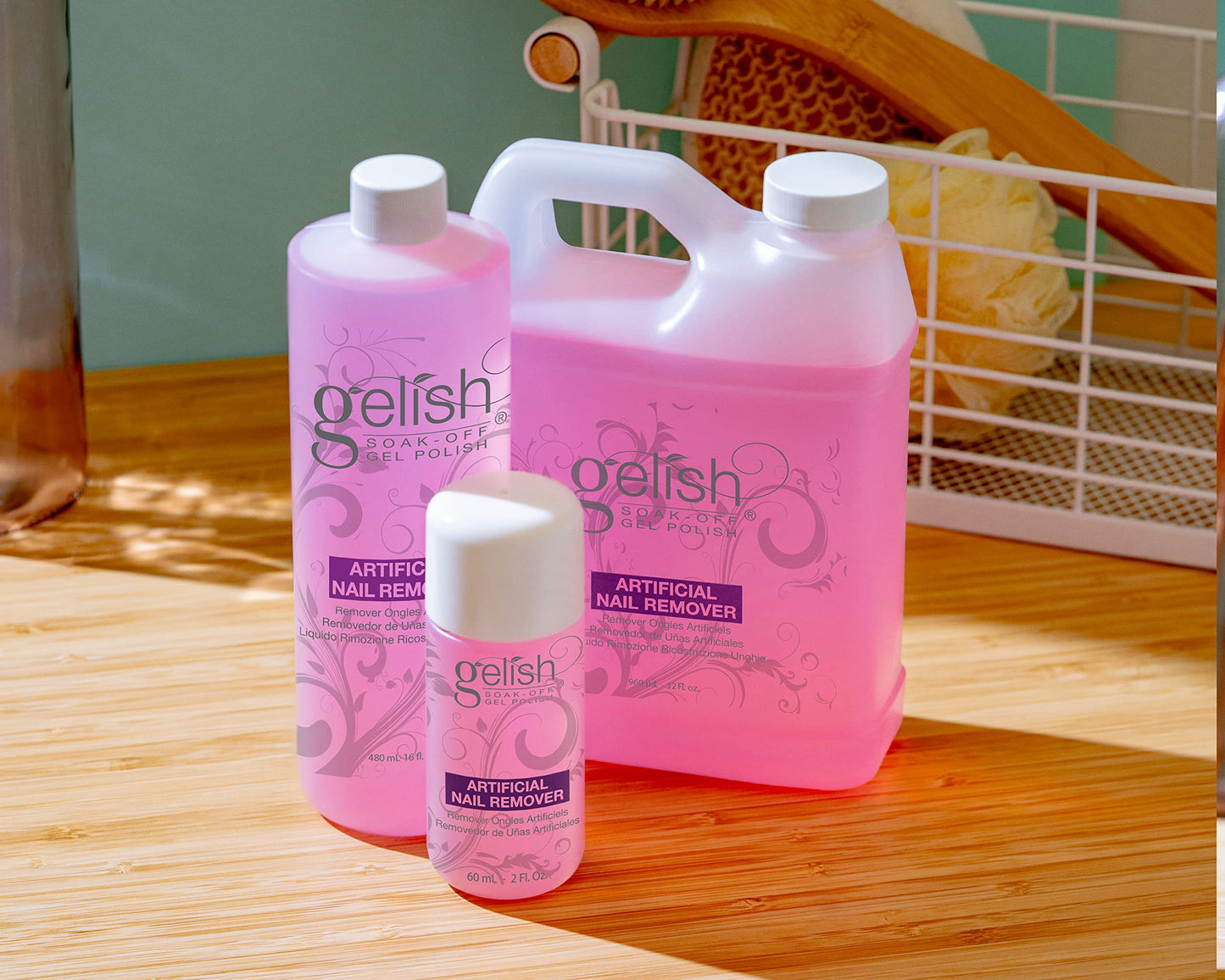 Gelish Artificial Nail Remover - Soak-Off Polish Remover for Fast, Gentle, Prevents Drying, and Maintains Healthy Nails. Ideal for Professional