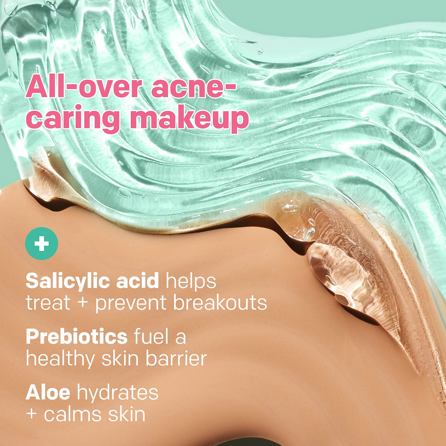 Almay Clear Complexion Acne Foundation Makeup with Salicylic Acid, Medium Coverage, Soft Matte Finish, Hypoallergenic, Cruelty- & Fragrance-Free