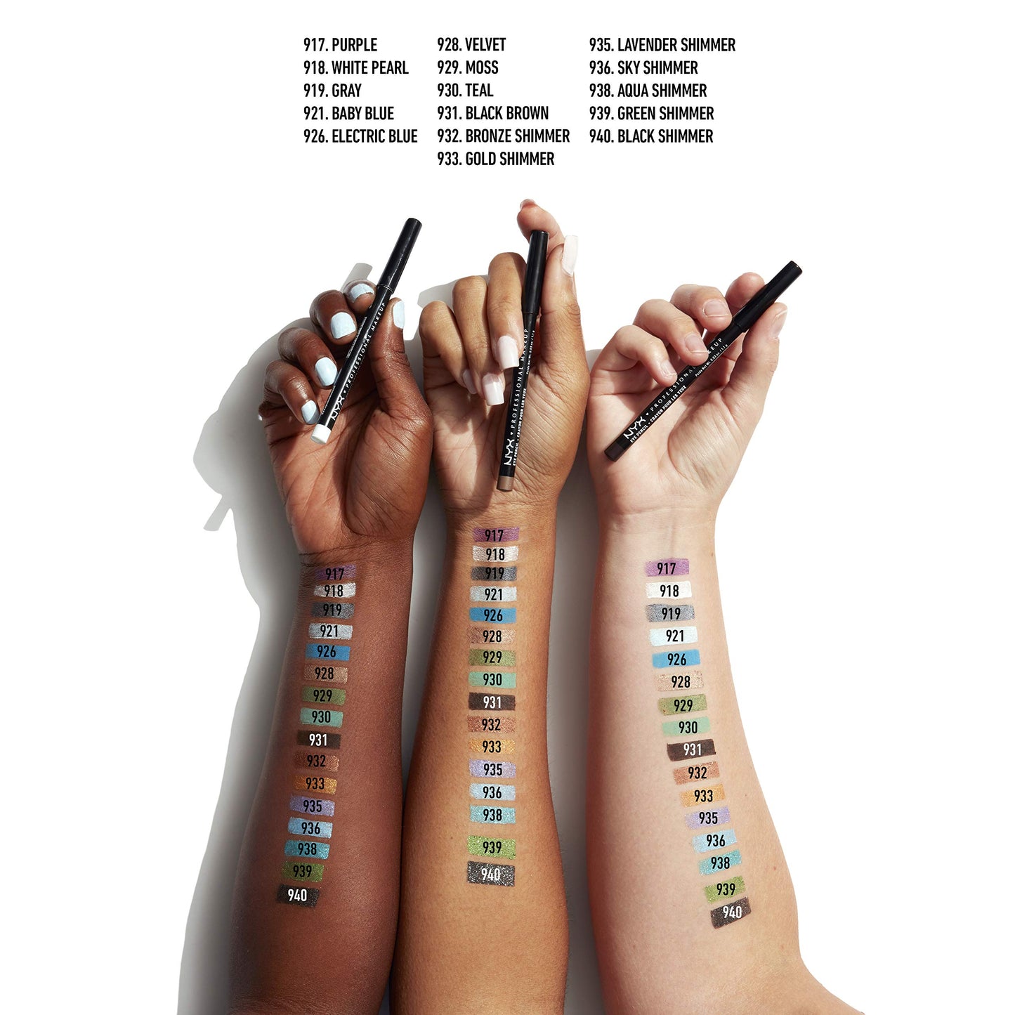 NYX Nyx slim eye pencil - 910 - satin blue