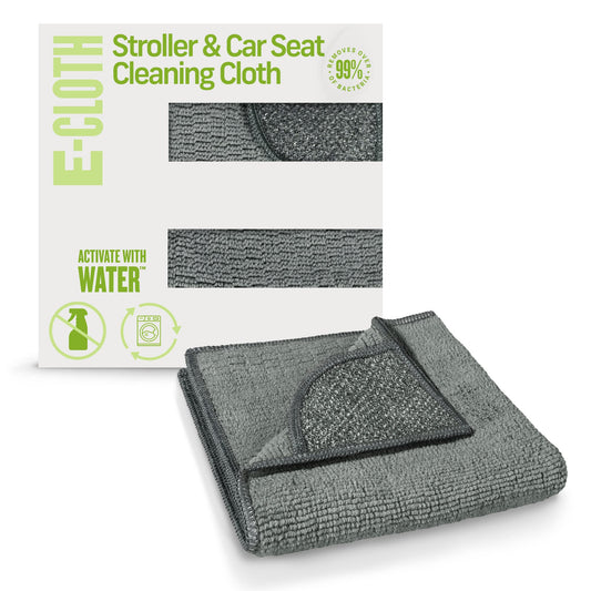 E-Cloth Stroller & Car Seat Cleaning Cloth, Premium Microfiber Cloth with Scrubbing Corner, Ideal for Cleaning Baby Stroller, Car Seats, Car Seat…