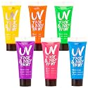 UV Face and Body Paint 10ml - 6 Pack - Neon Glow in the Dark Body Paint for Adults - Non Toxic, Vivid UV Reactive Makeup for Blacklight Parties