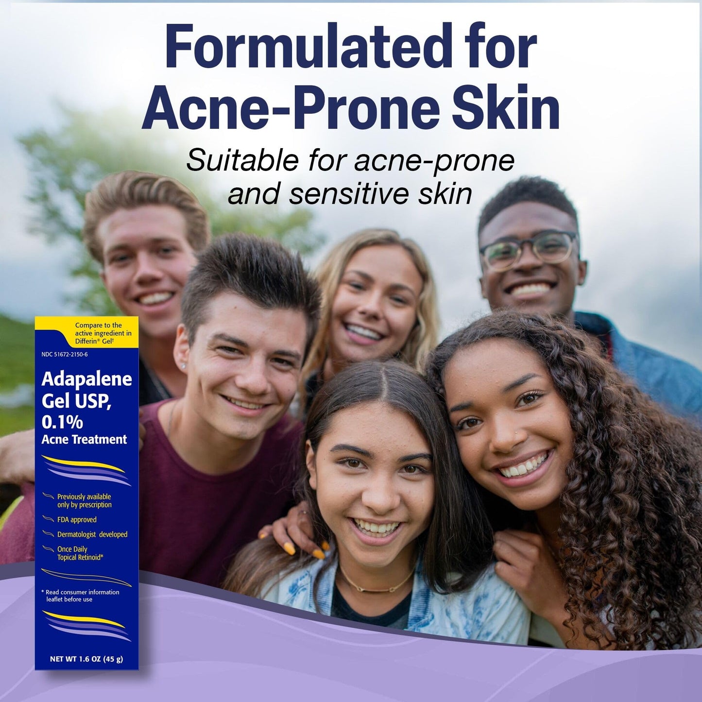 TARO Adapalene 0.1% USP Gel, Paraben Free, Retinoid Acne-Prone Facial Treatment for Sensitive Skin, Prescription Strength (1.6 Oz) Beauty and Personal Care TARO