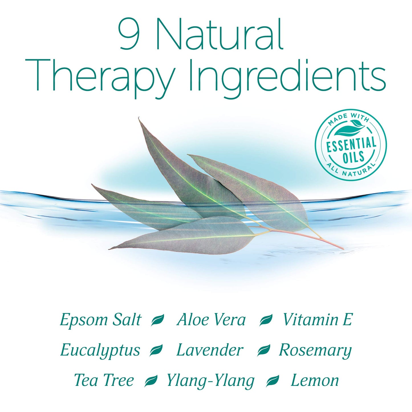 Epsoak Epsom Salt 4 lb. Magnesium Sulfate USP. (Qty. 2 x 2 lb. Bags) Resealable Epsom Salt Bag Detox + Cleanse, Made in The USA, Cruelty-Free Beauty and Personal Care Epsoak
