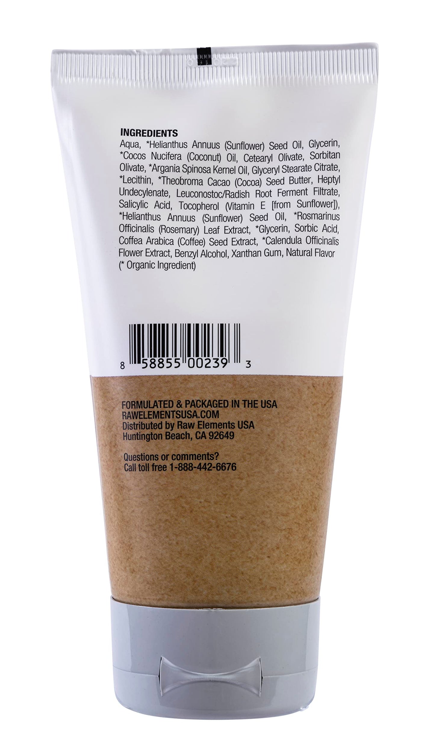 Raw Elements Daily Moisturizing Lotion Coco Lime - Organic Non Toxic Body Lotion, Cocoa Butter, Vitamin E, Reef-Safe, Water Resistant, Bio-Resin Tube