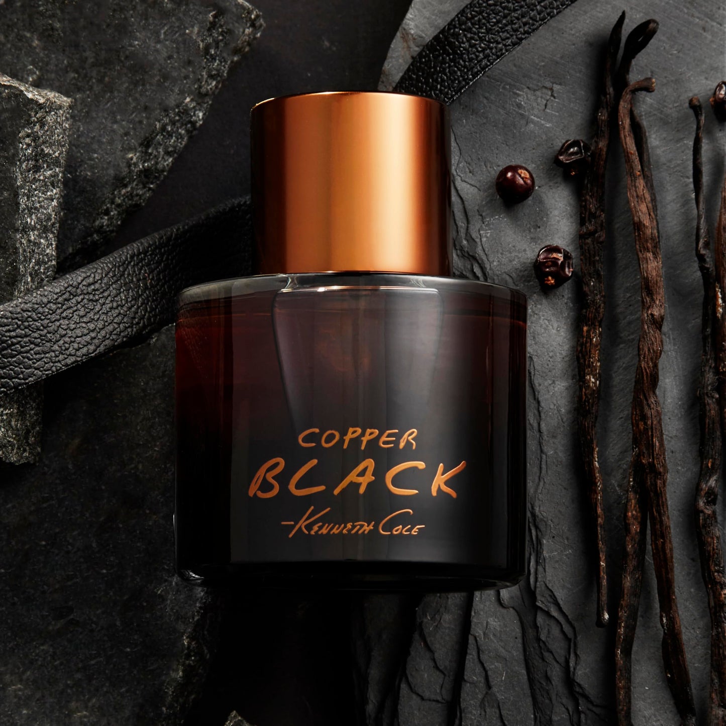 Kenneth Cole Copper Black Eau de Toilette Cologne for Men, 1.7 Fl Oz