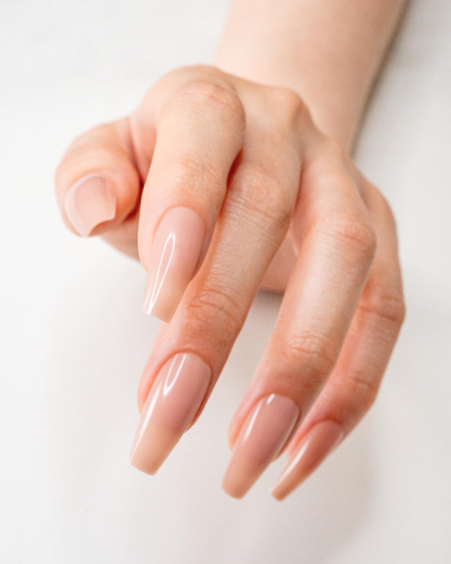 Gelish Nude Soft Gel™ Tips Press on Nails Extension - Pink Nude Medium Coffin, 120 Count Beauty & Personal Care Gelish
