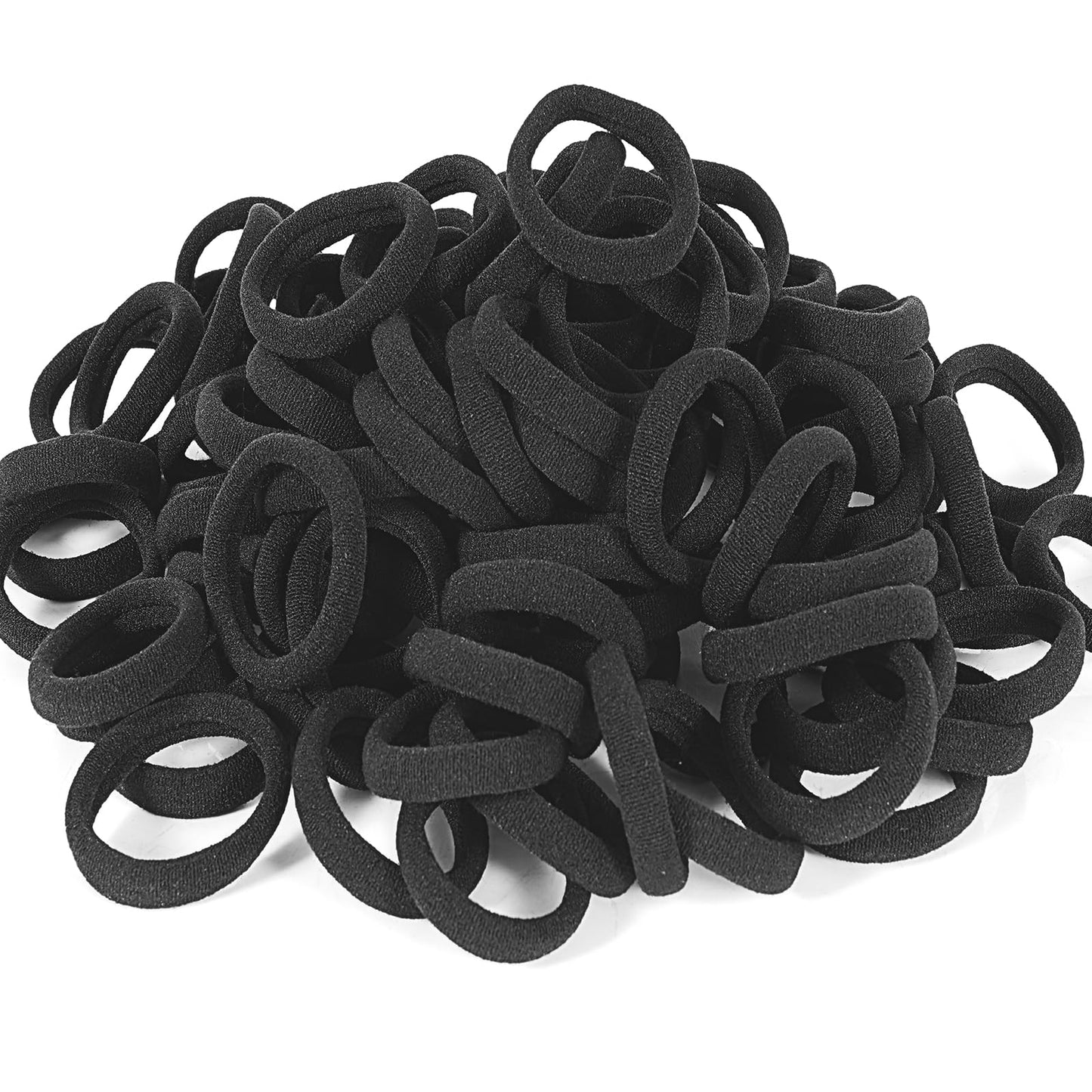 120PCS Black Hair Ties for Women Girls, Elastic Hair Bands Ponytail Holders Beauty and Personal Care DWKFEOQ