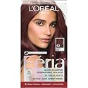 L’Oreal Paris Feria Multi-Faceted Shimmering Permanent Hair Color, High Intensity Hair Dye for 3X Highlights, 52 Auburn Rose, 1 Hair Dye Kit