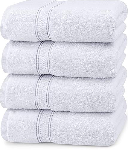 Utopia Towels 16 Pack Premium Bath Towels Set, 27 by 54 Inches, 100% Ring Spun Cotton 600GSM, Lightweight and Highly Absorbent Quick Drying Towels…