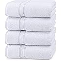 Utopia Towels 16 Pack Premium Bath Towels Set, 27 by 54 Inches, 100% Ring Spun Cotton 600GSM, Lightweight and Highly Absorbent Quick Drying Towels…