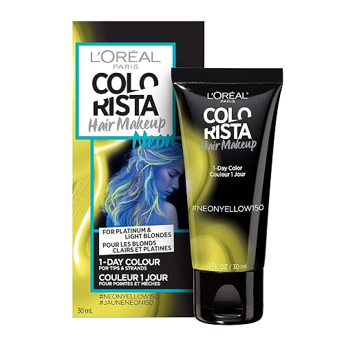 L'oreal Paris Hair Color Colorista Makeup 1-day for Blondes, Neon Yellow 150, 1 Fluid Ounce