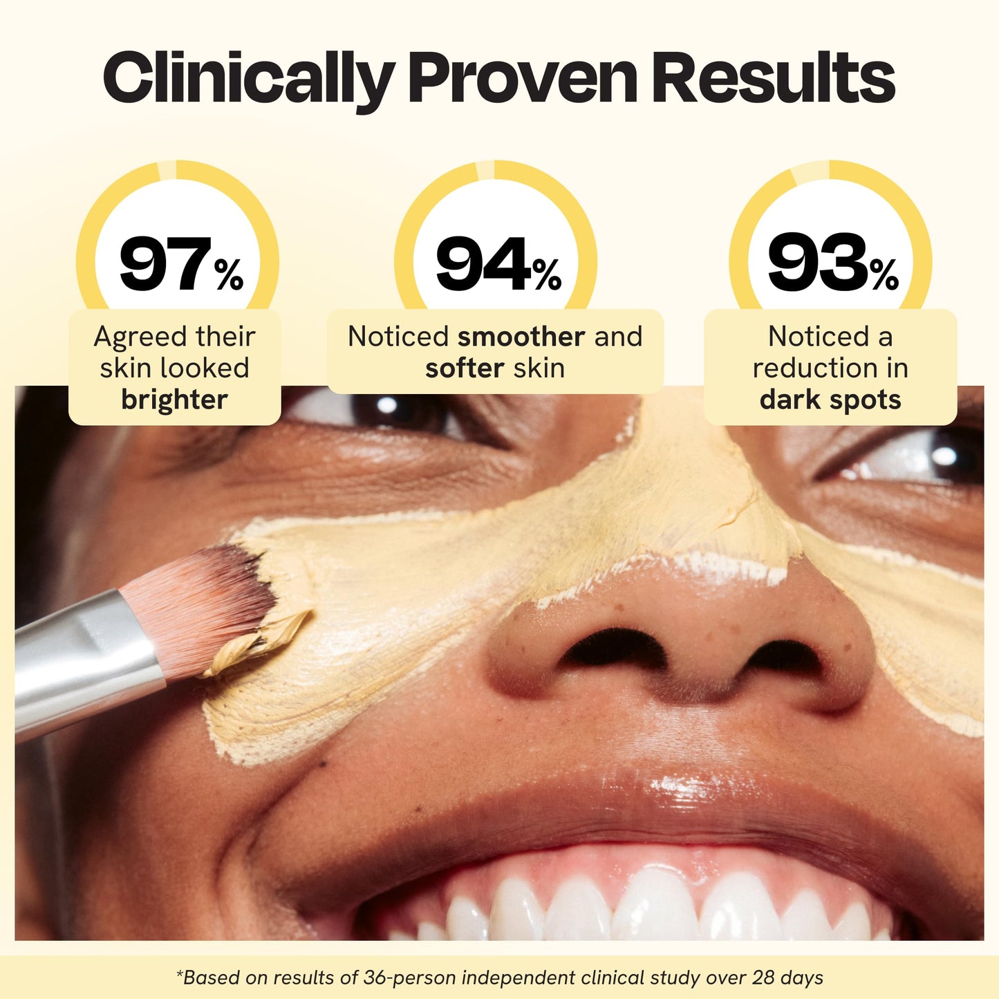 Gleamin Vitamin C Clay Mask for Dark Spots, Turmeric Clay Face Mask Skin Care, Deeply Cleanses & Refines Pores, Brightens Uneven Tone and Helps