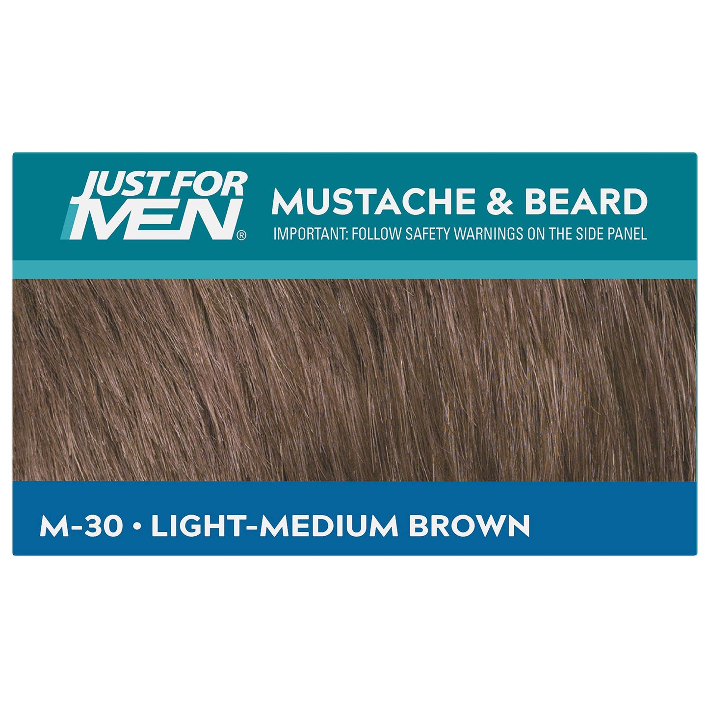 JUST FOR MEN Color Gel Mustache & Beard M-30 Light-Medium Brown 1 Each (Pack of 4)