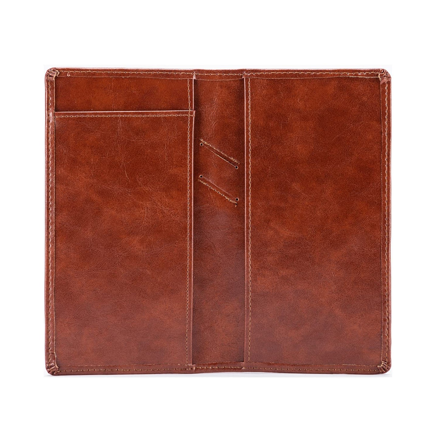 Aurya Leather Checkbook Covers For Personal Holder With Free Vinyl Divider, Cover Duplicate Checks Men And Women