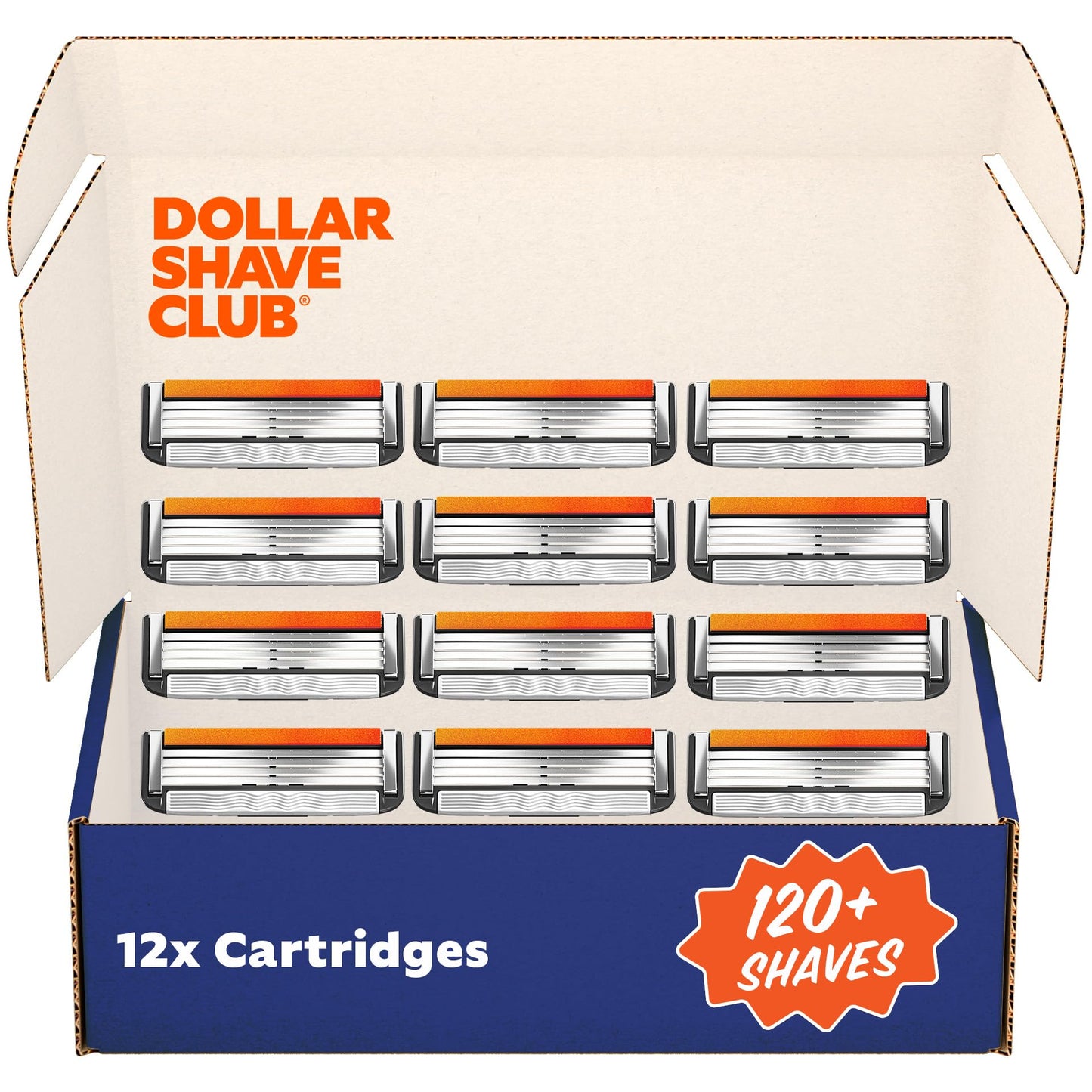 Dollar Shave Club | 4 Blade Razor Refills (12 Pack) | Swift Rinse Blades for Longer and Thicker Hair Beauty and Personal Care Dollar Shave Club Default Title