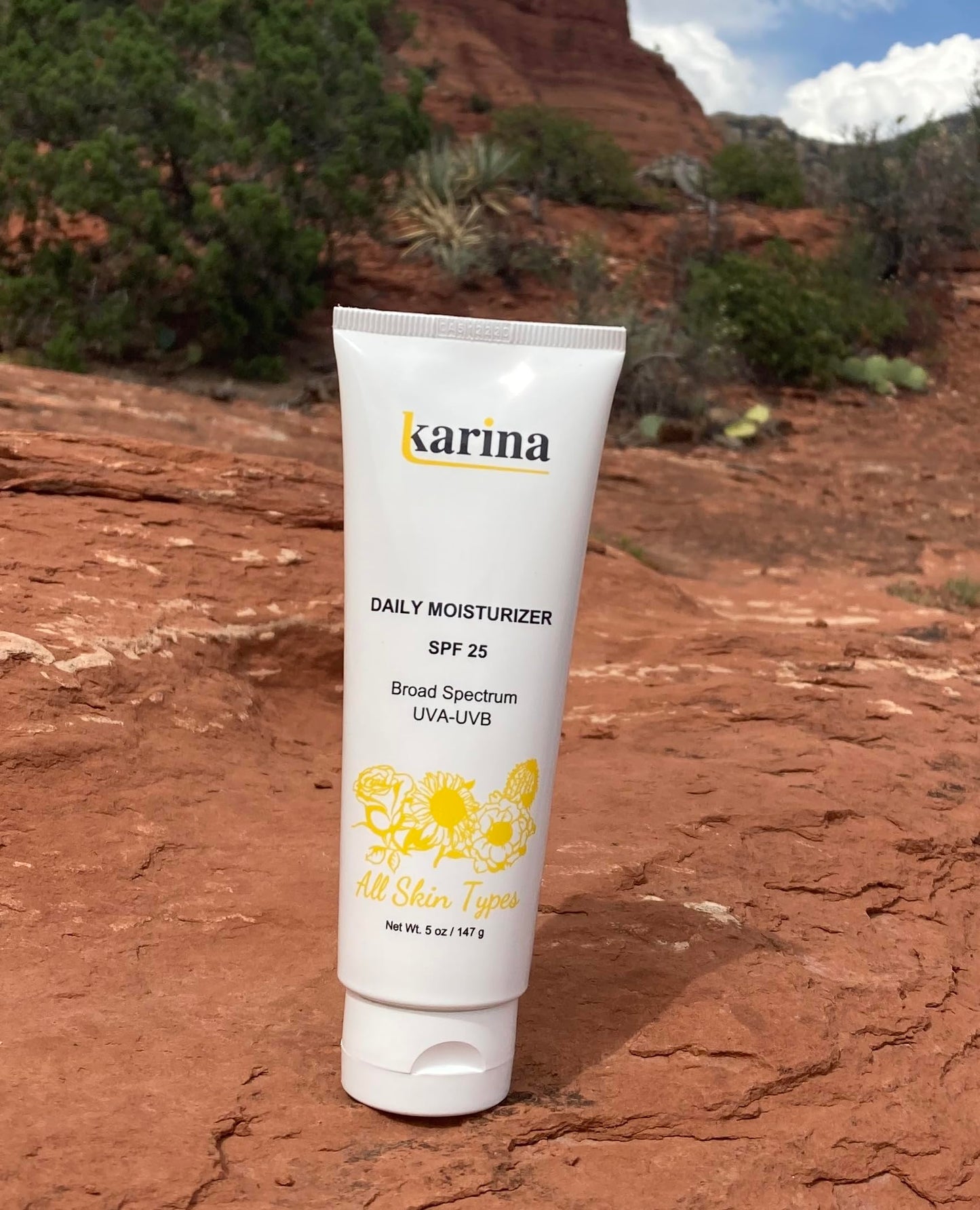 Karina Daily Moisturizer SPF 25, 5 fl oz (147 ml) - Broad Spectrum UVA/UVB, Peptides & Antioxidants, All Skin Types