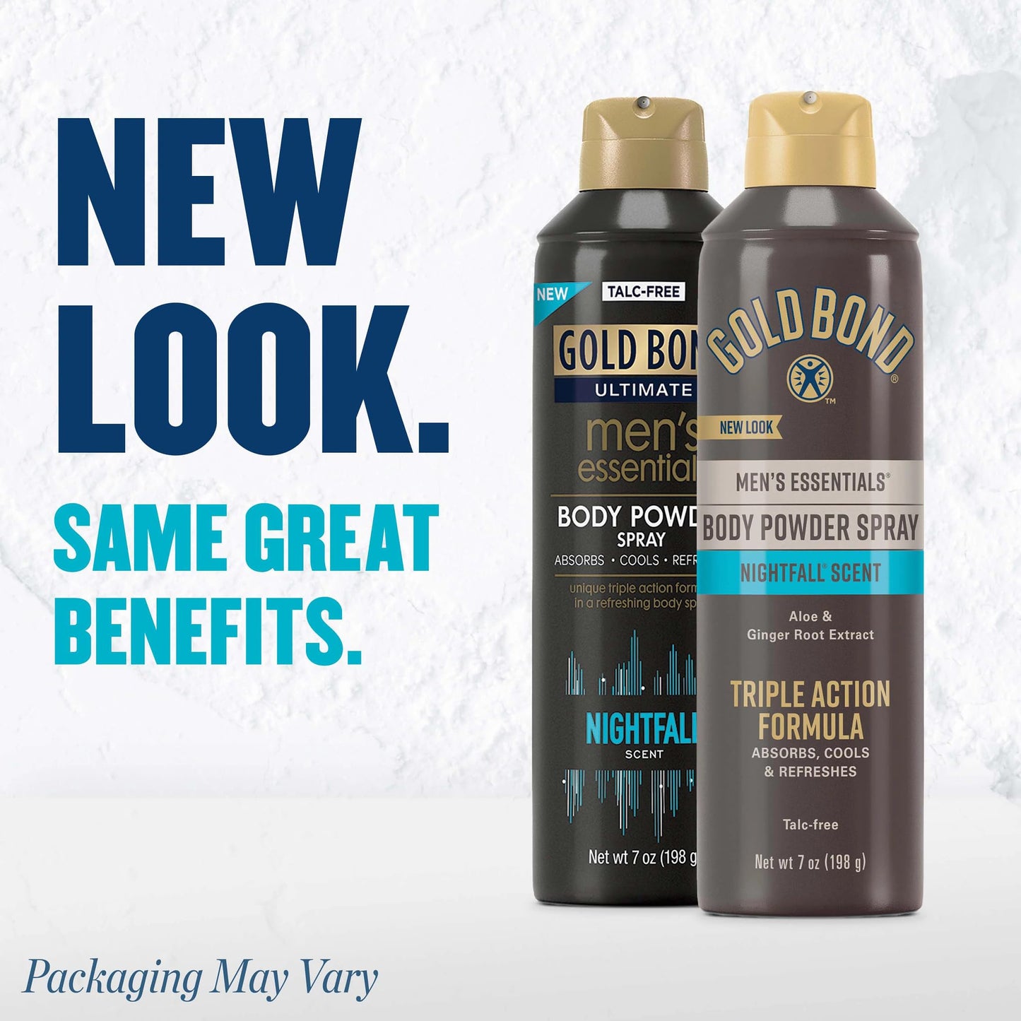 Gold Bond Men's Essentials Talc-Free Body Powder Spray 7 oz. Recharge Scent Wetness Protection Beauty and Personal Care Gold Bond