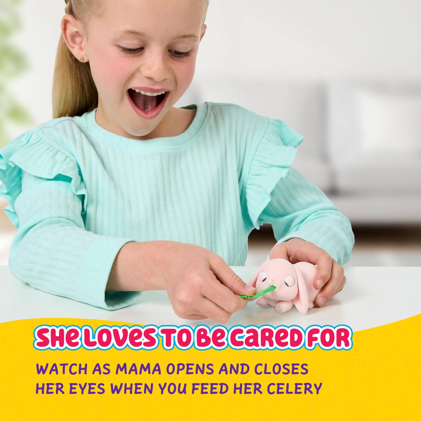 Little Live Pets Bunny Mini Interactive Toy Set – Hutch Playset with 3 Surprise Babies, 20+ Sounds & Accessories, Kids Ages 3+