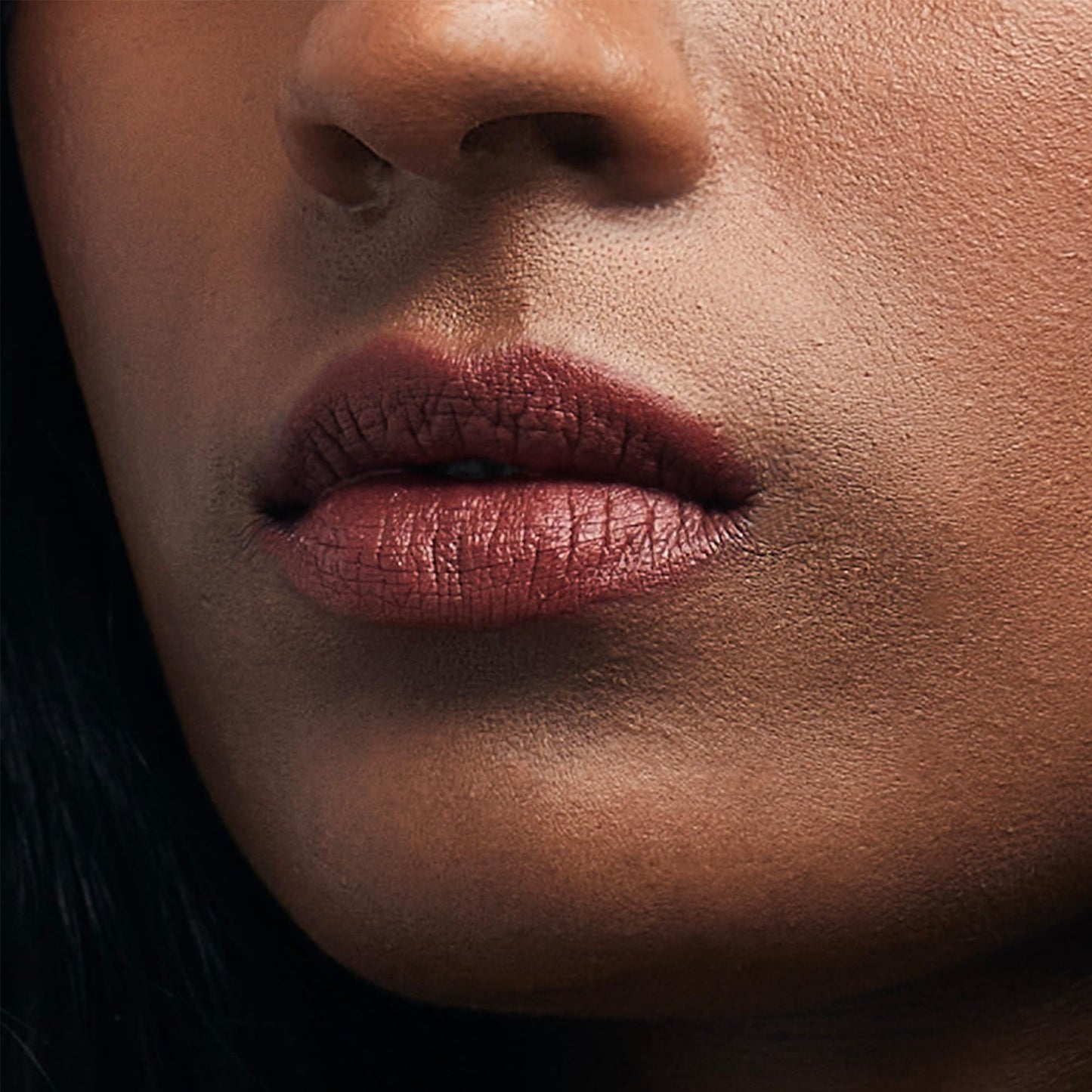 VASANTI Matte Crush Lipstick Pencil - Rosy Pout Medium Pink Brown - Soft, Velvety Matte Finish, Waterproof, Smooth Application - Natural, Vegan