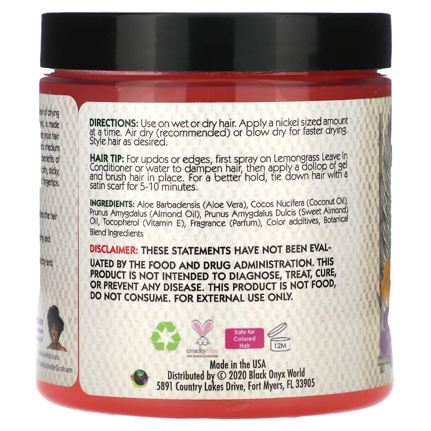 Alikay Naturals Aloe Berry Style Gel Gel for Men & Woman with Organic Aloe Vera & infused Aloe Berries 8 Ounce