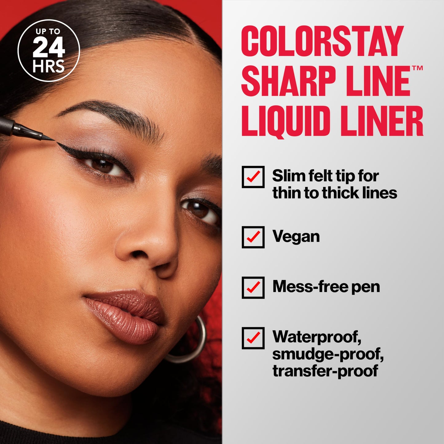 Revlon ColorStay Liquid Eye Pen, Classic, Blackest Black