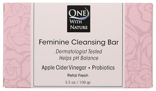 One With Nature Feminine Cleansing Bar Soap Petal Fresh 3.5 oz Bar Soap