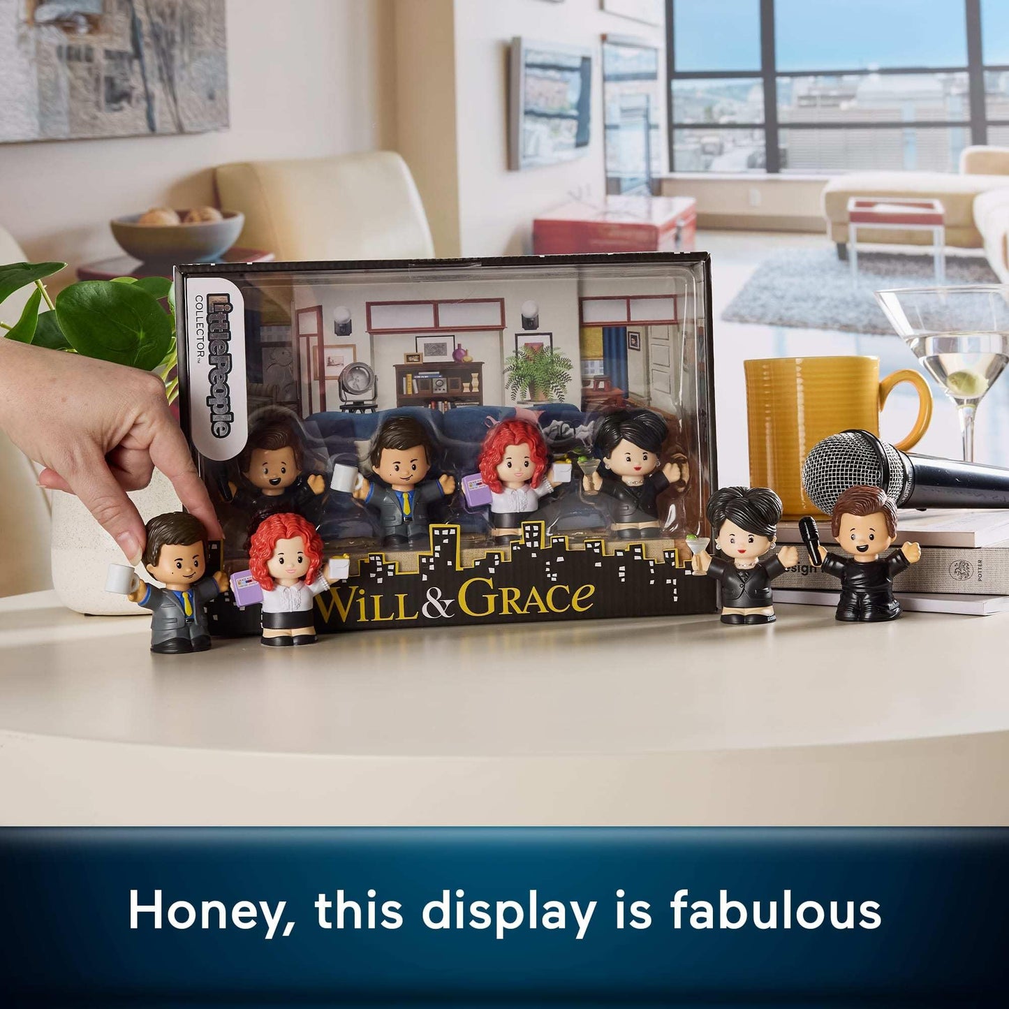 Little People Collector Will and Grace TV Series Special Edition Set for Adults & Fans, 4 Figures in a Display Package (Amazon Exclusive)