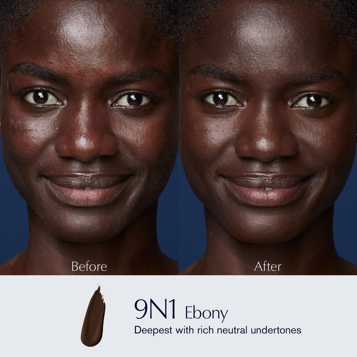 Estée Lauder Double Wear Stay-in-Place 24-Hour Long-Wear Matte Foundation Makeup, 1 Fl Oz, 9N1 Ebony