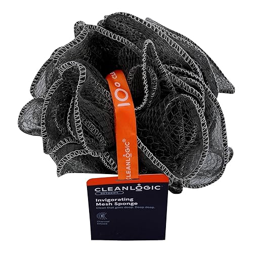 Clean Logic Purifying Charcoal Mesh Bath Sponge 1 Ea, 1count