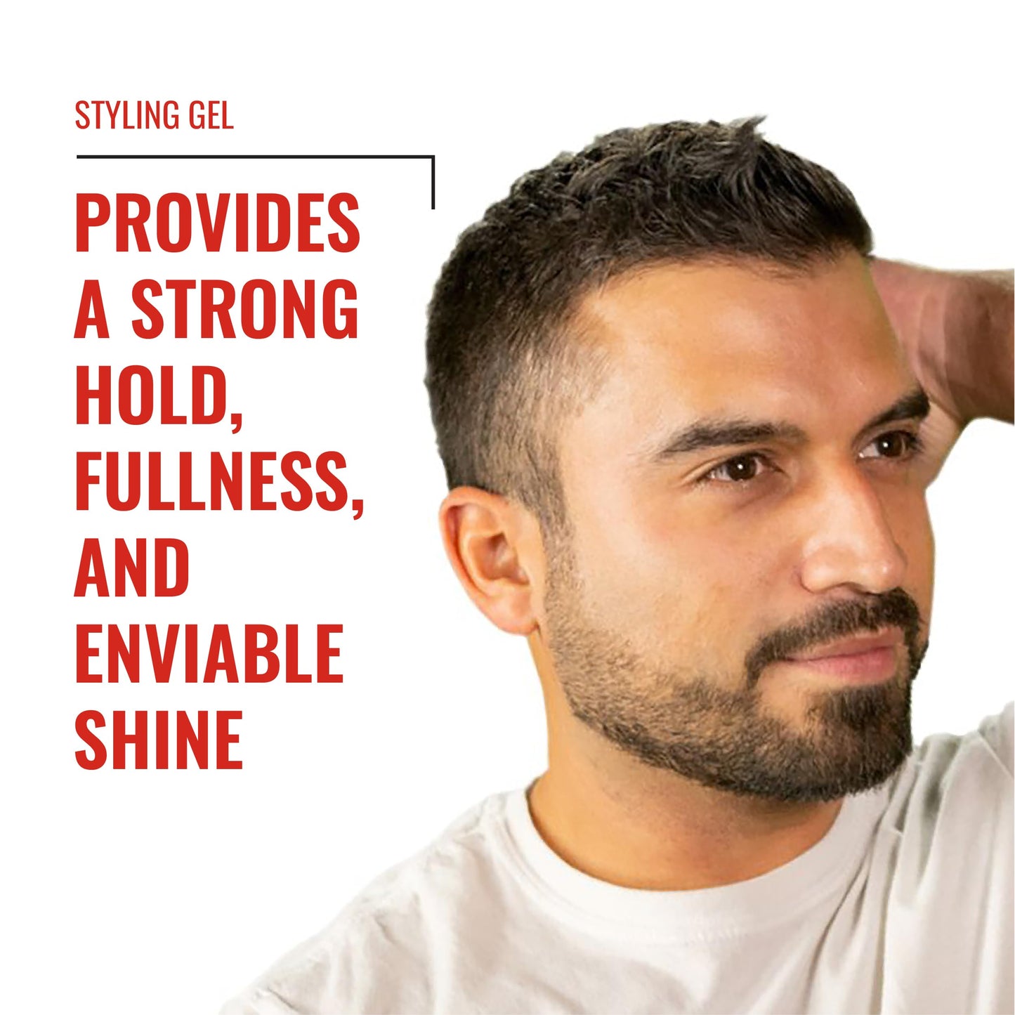 Fix Your Lid Styling Gel for Men's Hair - Firm Hold with Fuller Look - Strong Hold Gel for All Men's Hair Types & Styles - Easy To Wash Out - 8.5 Oz