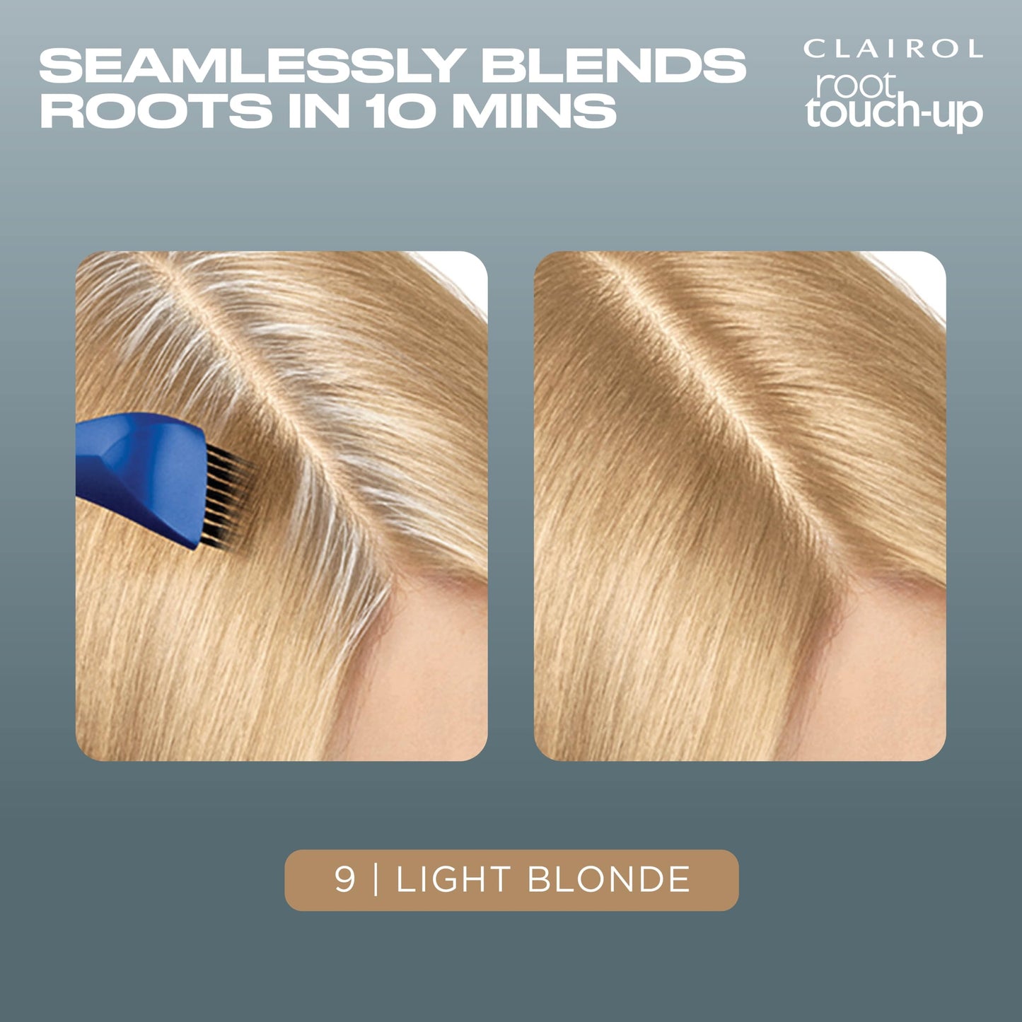 Clairol Root Touch-Up by Nice'n Easy Permanent Hair Dye, 9 Light Blonde Hair Color | 100% Gray Coverage | Easy Brush Application | Matches