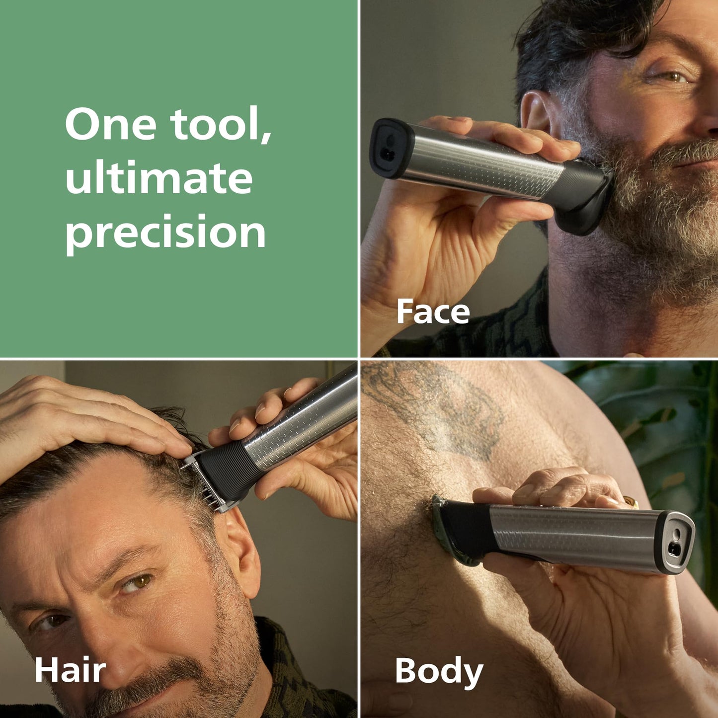 Norelco Philips All-in-One 9000 Series 23-Piece Trimmer - Electric Shaver and Clipper for Face, Beard, Head & Body, Self-Sharpening Full Metal Blades Beauty and Personal Care Norelco