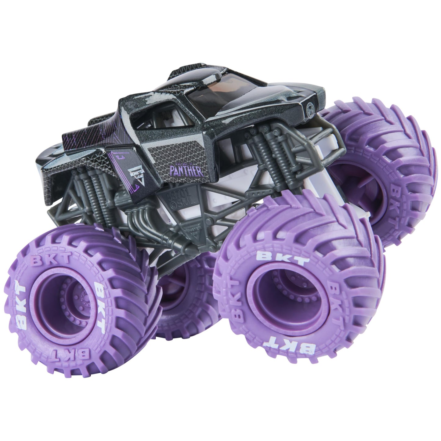 Monster Jam, Marvel Official Spider-Man Vs. Black Panther Die-Cast Monster Trucks, 1:64 Scale, Kids Toys for Boys and Girls Ages 3 and up
