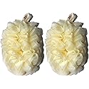 2 Pack Exfoliating Body Spa Bath Mitt for Men & Women - Loofah Sponge Brushes Pouf Bath Mesh Brush - Shower Scrubber Remove Dead Skin 5×7inchs