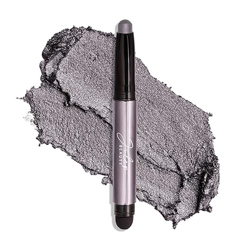 Julep Eyeshadow 101 Cream-to-Powder Waterproof Shadow Stick - Smoky Grey Shimmer - Long-Lasting, Crease-Proof, Medium Grey Shimmer Cream Eyeshadow