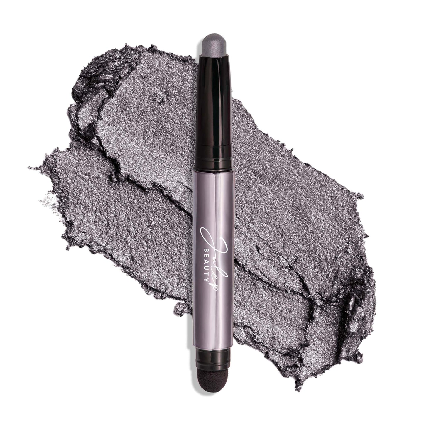 Julep Eyeshadow 101 Cream-to-Powder Waterproof Shadow Stick - Smoky Grey Shimmer - Long-Lasting, Crease-Proof, Medium Grey Shimmer Cream Eyeshadow