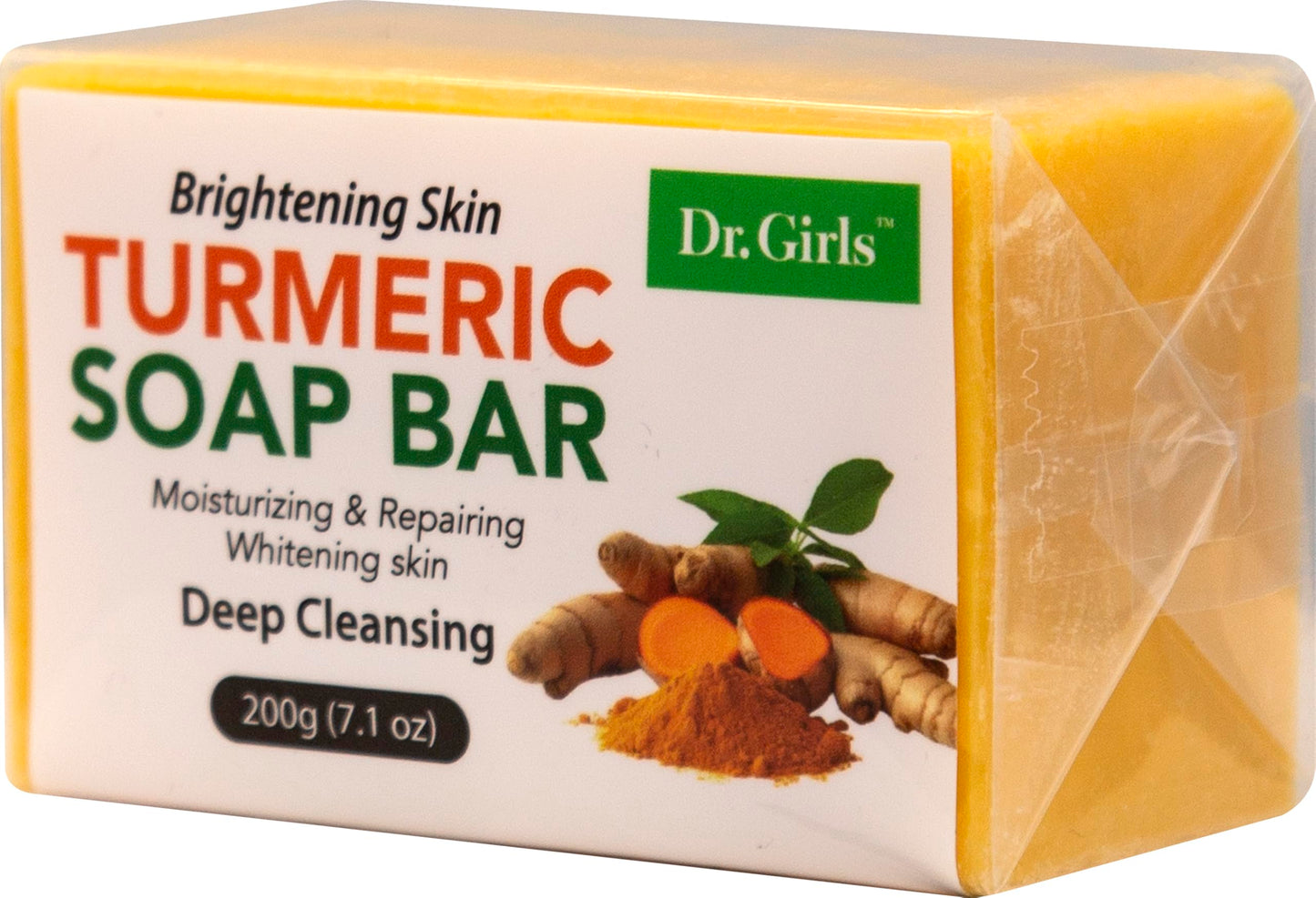 Dr.Girls Turmeric Deep Cleansing Soap Bar 7.1oz/ 200g (Original)