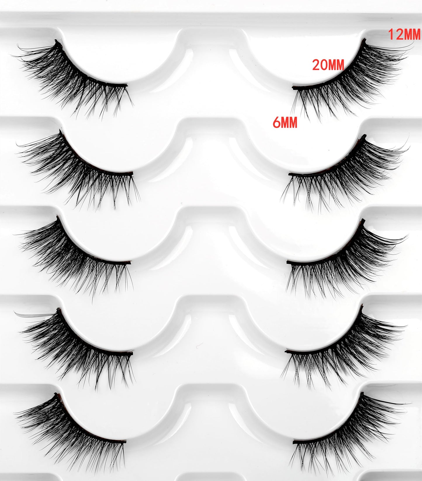 Half Lashes Strips False Eyelashes Fairy Natural Lashes Cat Eye Look Wispy Short Band 3/4 Lashes 8 Pairs Pack Fluffy Volume Small Accent Lash Fake Beauty and Personal Care Pooplunch