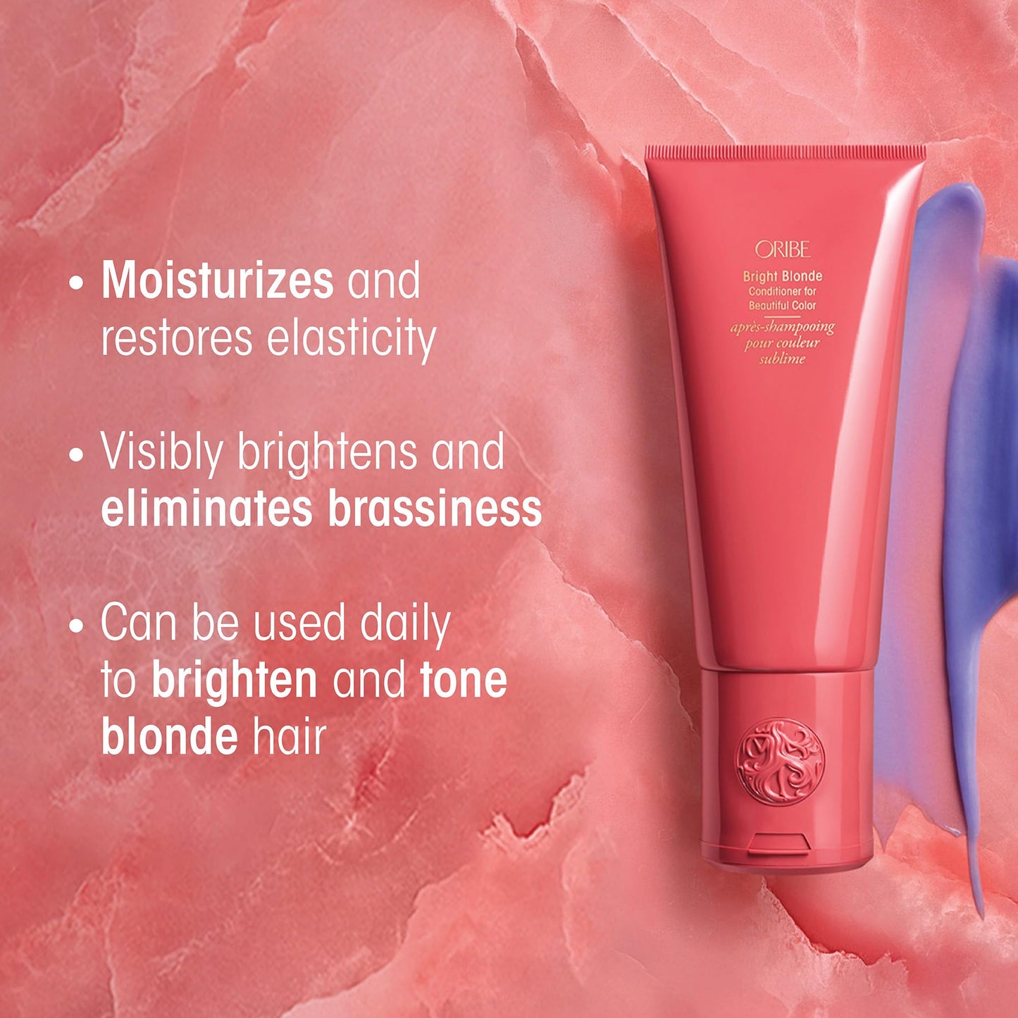 Oribe Bright Blonde Conditioner for Beautiful Color | Purple Toning Conditioner | Conditions and Restores Radiance to Blonde Hair | 33.8 oz