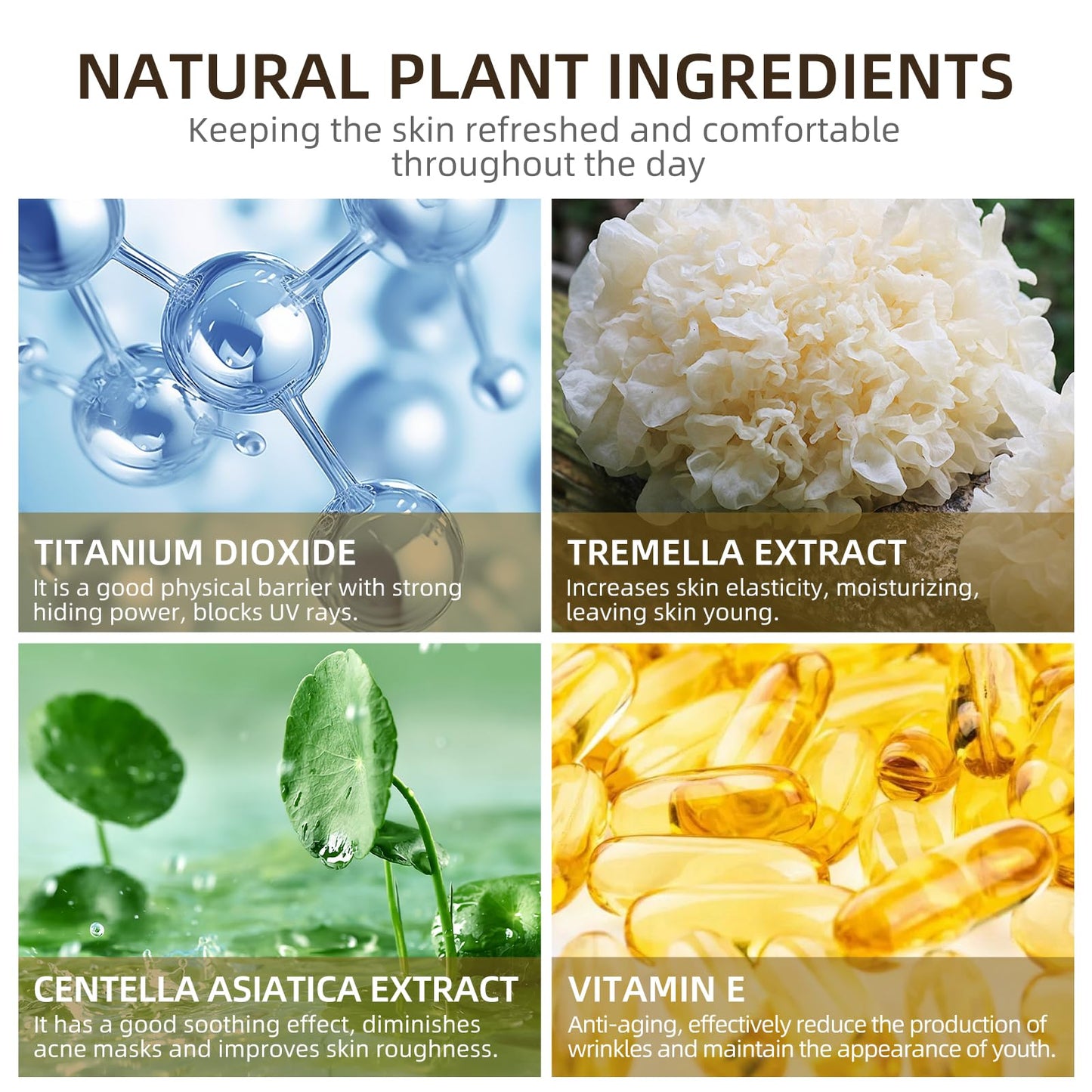 Mushroom Head Air Cushion CC Cream - Tattoo Cover up BB Cream Foundation Makeup Moisturizing Concealer Long-Lasting, Cushion Foundation Full Coverage