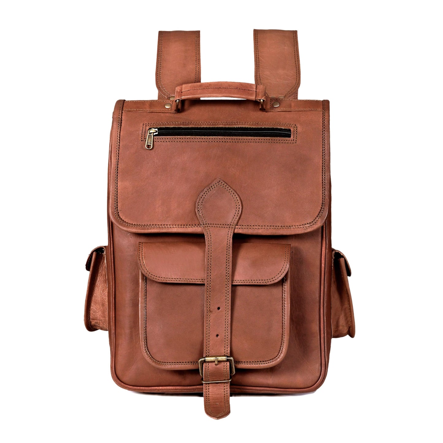 cuero Vintage Full Grain Leather Laptop Backpack, Handmade Rucksack, Premium Quality & Classic Charm, leather backpack for men and women - For Hiking, Fashion cuero