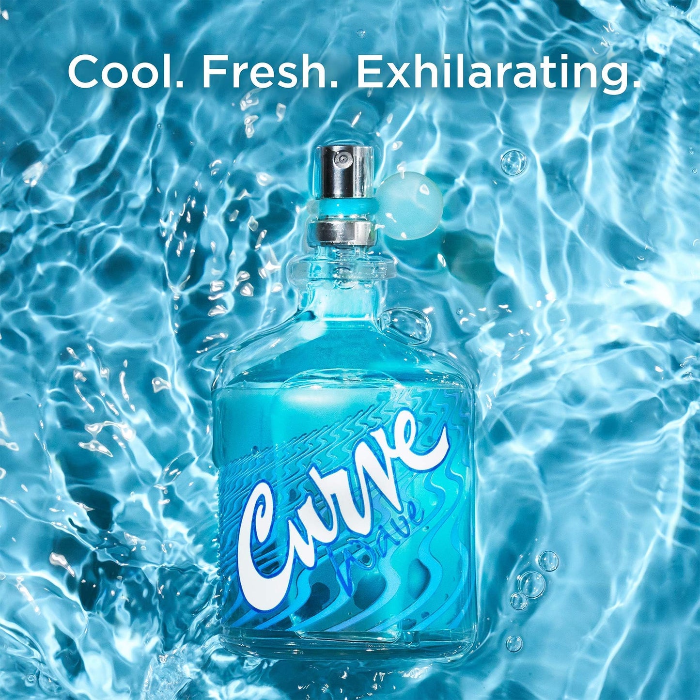 Curve Wave Men's Cologne Fragrance Spray, Gift for Him, Casual Day or Night Scent, 4.2 fl oz