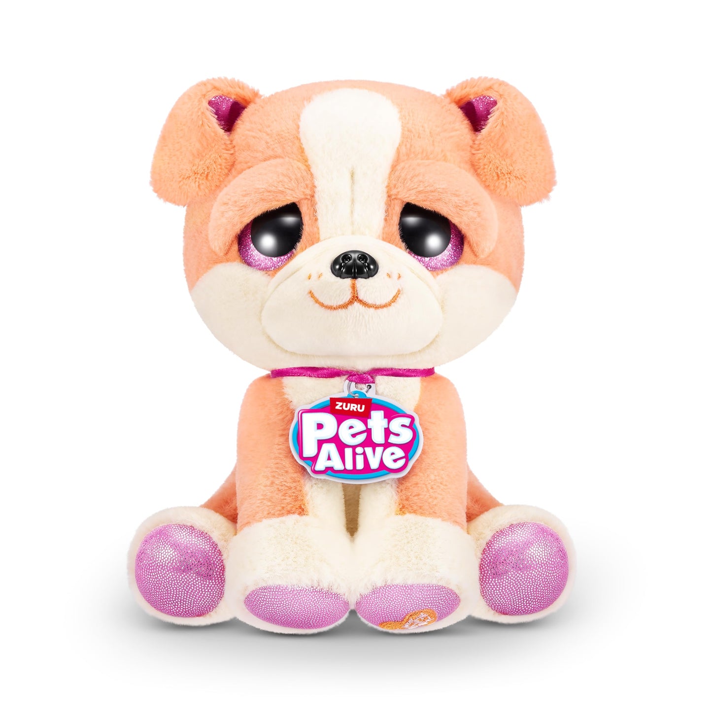 Pets Alive Pet Shop Surprise S3 Puppy Rescue (Bull Dog) by ZURU Surprise Puppy Plush, Ultra Soft Plushies, Compound Surprises Inside, Interactive Toy…