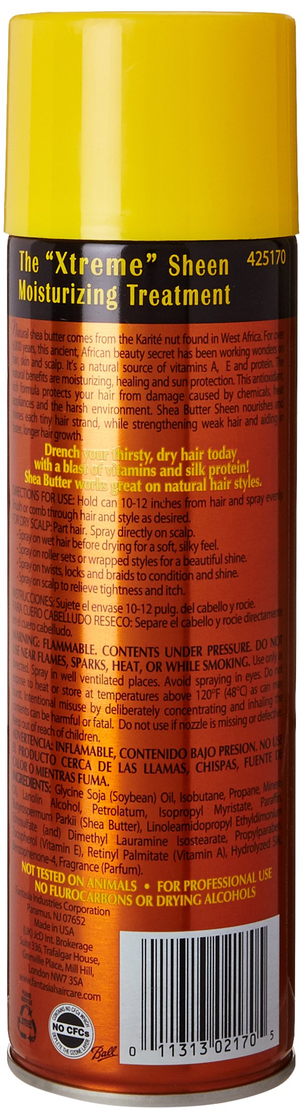 Fantasia IC Shea Butter Sheen Spray 14 oz. Bonus