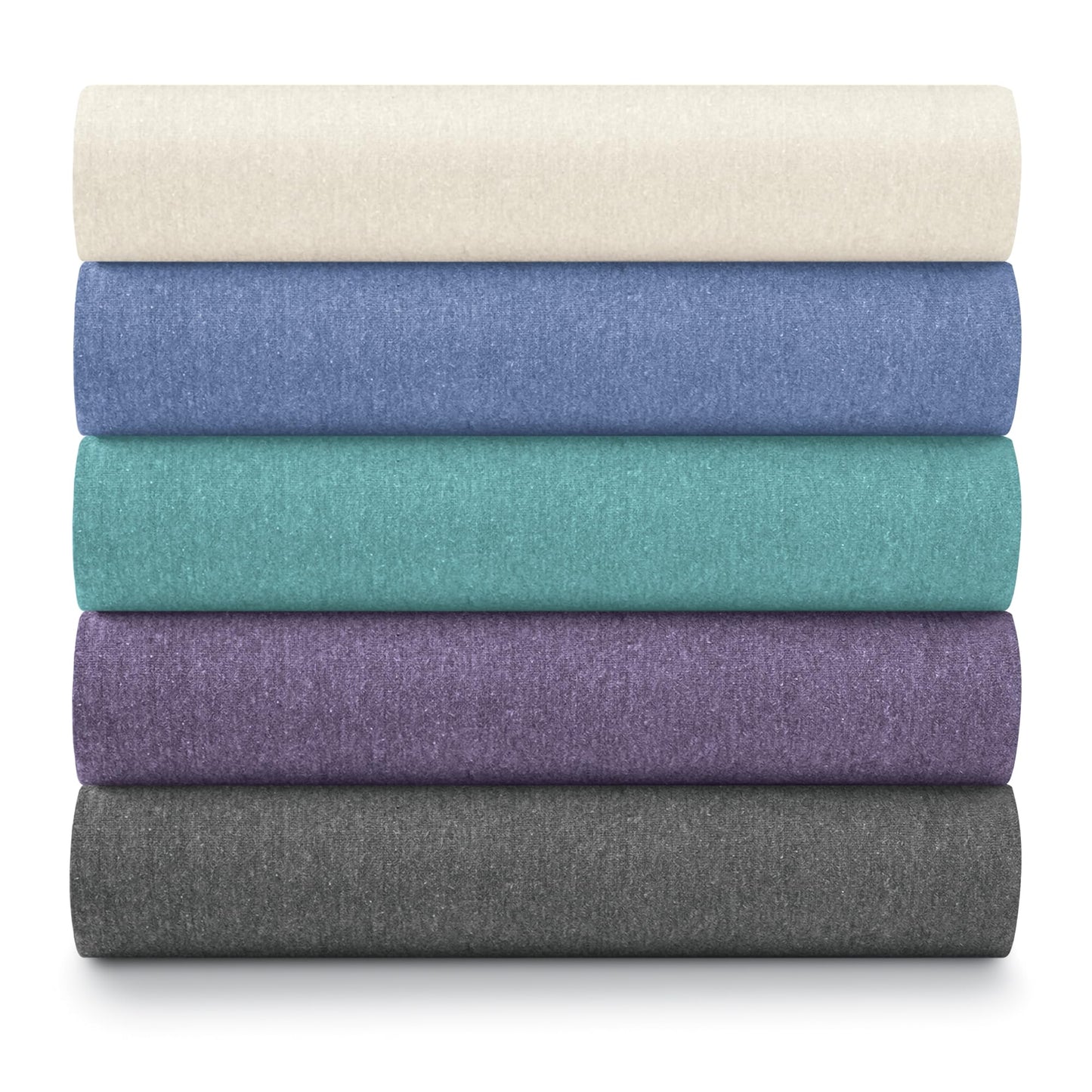 Ella Jayne Purple 4pc Jersey Knit Sheets Set (Twin Size, Deep Pockets)